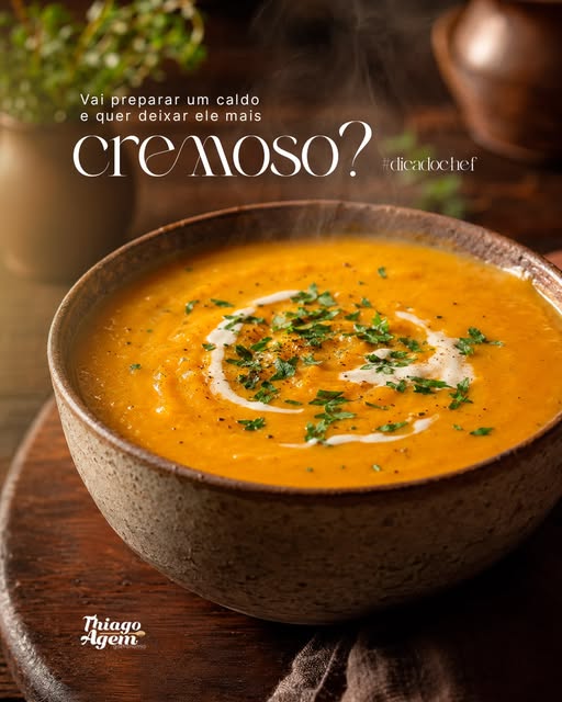 Post: Vai preparar um caldo e quer deixar ele mais cremoso?